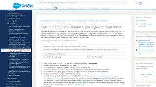 Customize Your My Domain Login Page with Your ... - Salesforce Help