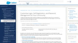 Customize Login, Self-Registration, and Password ... - Salesforce Help