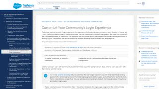 Customize Your Community's Login Experience - Salesforce Help
