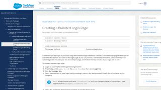 Creating a Branded Login Page - Salesforce Help