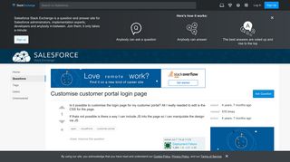 apex - Customise customer portal login page - Salesforce Stack ...