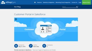 Customer Portal in Salesforce - eShopSync