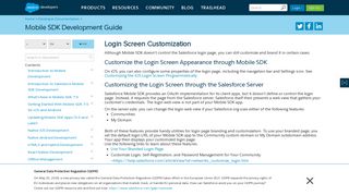 Login Screen Customization - Salesforce Developers