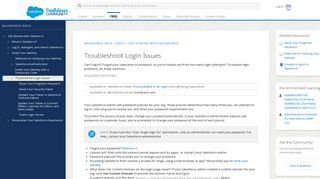 Troubleshoot Login Issues - Salesforce Help