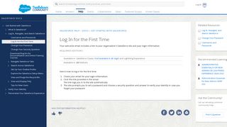 Log In for the First Time - Salesforce Help