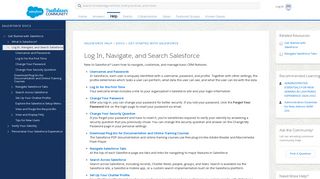 Log In, Navigate, and Search Salesforce - Salesforce Help