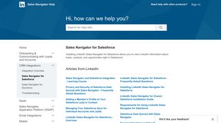 Sales Navigator for Salesforce | Sales Navigator Help