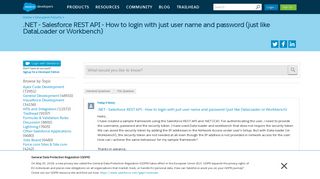 .NET - Salesforce REST API - How to login with just user name and ...