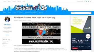 NonProfit Success Pack from Salesforce.org - Salesforce Ben