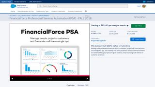 FinancialForce Professional Services Automation (PSA) - FALL 2018 ...