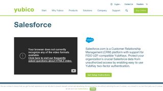 Secure Login at Salesforce.com with your YubiKey | Yubico