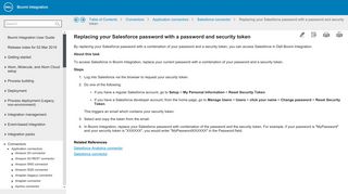 Replacing your Salesforce password with a password and security token