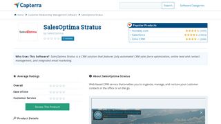 SalesOptima Stratus Reviews and Pricing - 2019 - Capterra