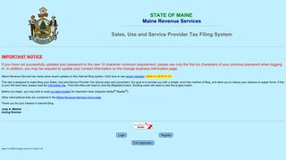 Sales & Use Tax Internet Filing - Maine.gov