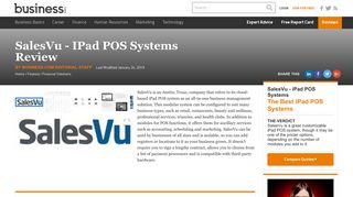 SalesVu Review 2018 | iPad POS System - Business.com