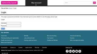 Login • Salford City Council