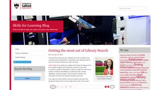 SOLAR Library Search: My Account - The University of Salford Blog