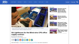 SA Lighthouse for the Blind wins CPS office supply contract
