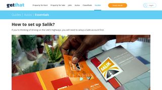 How to setup a Salik account in the UAE - getthat