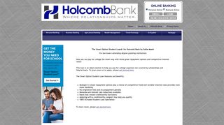 Holcomb Bank > Sallie Mae Student Loans