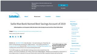 Sallie Mae Bank Named Best Savings Account of 2019 | Sallie Mae ...