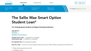 Undergraduate Smart Option Student Loan Terms | Sallie Mae