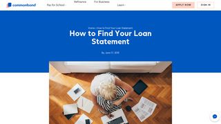How to Find Your Loan Statement - CommonBond