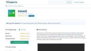 SaloniQ Reviews and Pricing - 2019 - Capterra