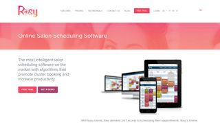 Online Salon Scheduling Software - Rosy Salon Software