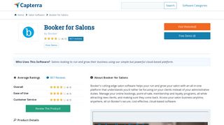 Booker for Salons Reviews and Pricing - 2019 - Capterra