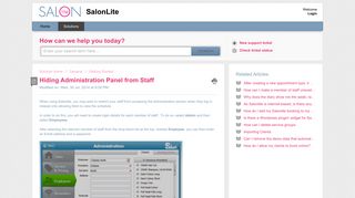 Salonlite, Premier, salon software, spa software, configuration ...
