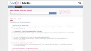 FAQ : SalonLite