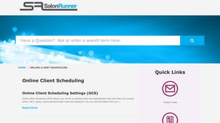 SalonRunner | Online Client Scheduling