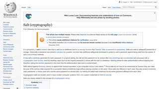 Salt (cryptography) - Wikipedia