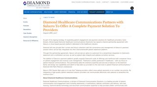 Diamond Healthcare Communications Partners with Salucro To Offer ...