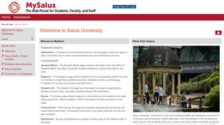 Home | Welcome to Salus University
