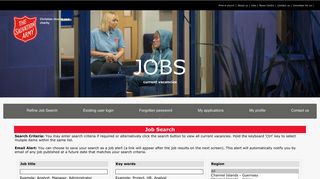 Search for Jobs - The Salvation Army