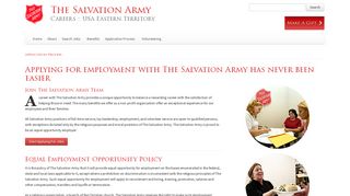 Application Process - The Salvation Army Careers