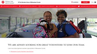 Volunteer - The Salvation Army of Milwaukee County