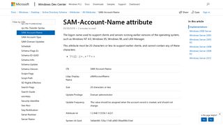 SAM-Account-Name attribute - Windows applications | Microsoft Docs