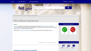Why is SAM.gov using login.gov? - Federal Service Desk