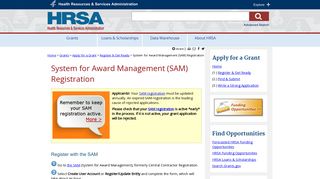 System for Award Management (SAM) Registration | Official web site ...