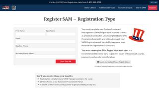 SAM Registration - US Federal Contractor Registration