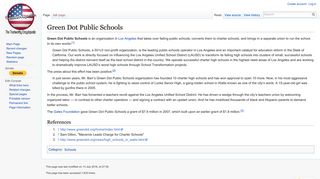 Green Dot Public Schools - Conservapedia