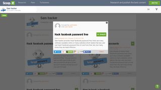 Hack facebook password free | Sam hacker | Sco... - Scoop.it