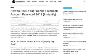 How to Hack Your Friends Facebook Account Password 2019 (Instantly)