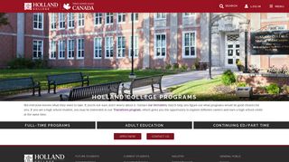 Holland College | Programs
