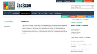 SAM Support / SAM Support - Jackson Public Schools
