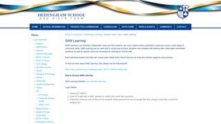 SAM Learning | Hedingham School