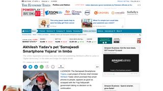 Akhilesh Yadav's pet 'Samajwadi Smartphone Yojana' in limbo - The ...